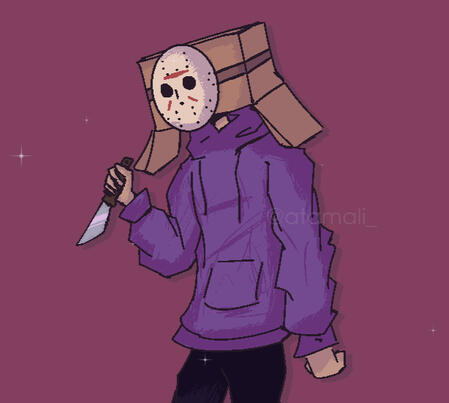 Something kinda edgy I drew for Friday the 13th
